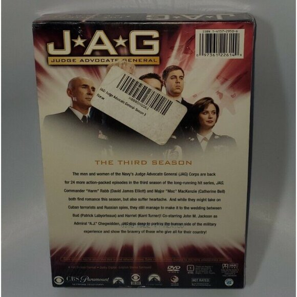 JAG The Complete 3rd Third Season 3 Three ~ BRAND NEW 6-DISC DVD SET-SEALED! - Picture 2 of 5